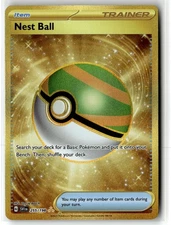 Nest Ball ⭐️ 255/198 Holo Hyper Rare Scarlet & Violet 2023 Pokemon NM