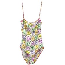 Chanel Swimwear Swimsuit Floral White 00S #38 188676