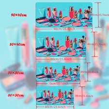40 90cm Cosmetics Colorful HD Printed Pad for Desk, Multi Functional XXL Mousepa