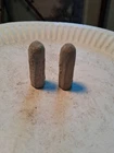 2 Dropped 45 cal. Whitworth hexagonal Civil War Bullets