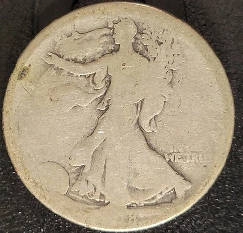 1918 S San Francisco Mint Mark 50C Walking Liberty Half Dollar