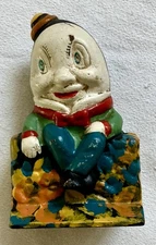 Humpty Dumpty On The Wall Vintage Figurine Cast Iron Bank Heavy
