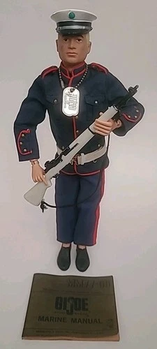 VINTAGE 1964 HASBRO GI JOE L@@K EARLY ISSUE MARINE DRESS PARADE