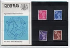 GB - Presentation Pack - 1971 Isle of Man  4 v  - replacement sleeve - see below
