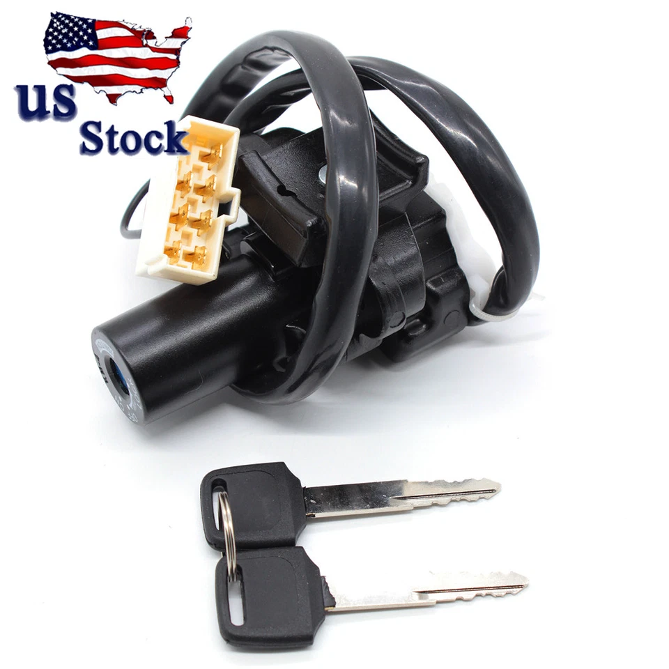 Ignition Key Switch Lock Assembly Keys For ninja EX250 250R 2008-2012 2011 2010 - Image 2 of 4