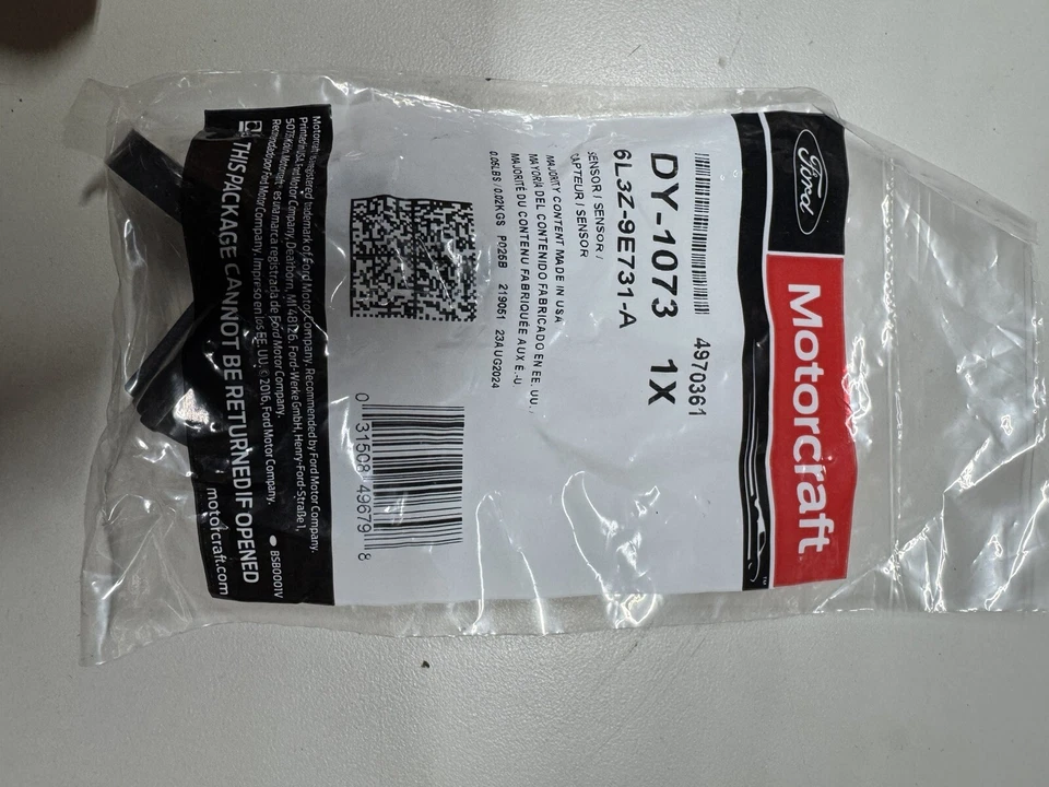 Genuine OEM Ford DY-1073 Motorcraft Rear ABS Wheel Speed Sensor 6L3Z-9E731-A - Image 2 of 3