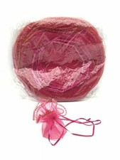 x 50 Veli Tulle Per Bomboniere Tondo Organza Rosa Feste Bomboniere Confetti hmj