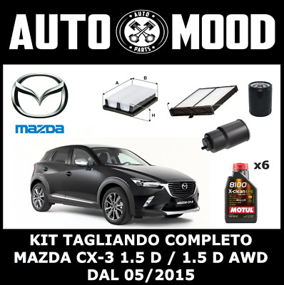 Kit Tagliando 3 Filtri Per MAZDA CX-5 2.0 AWD 118kw (2011-2017) - Filtro Olio, Aria, Abitacolo | Qualit&agrave; OE