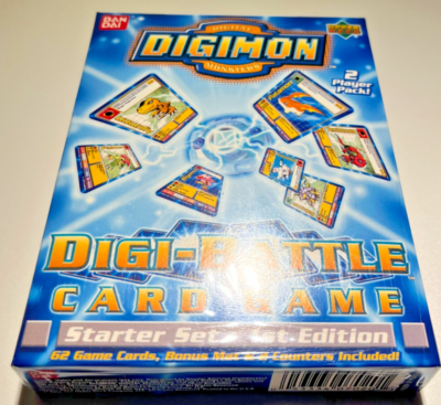 DIGIMON DIGI-BATTLE STARTER SET CARD GAME DECK 1st EDITION ~ FACTORY SEALED MINT | eBay DIGIMON DIGI-BATTLE STARTER SET CARD GAME DECK 1st EDITION ~ FACTORY SEALED MINT | eBay