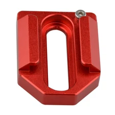 CAMVATE Aluminum Cold Shoe Mount Holder to Fasten For Monitor LED Light (Red)