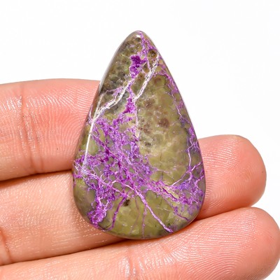 22.5 Ct. 100% Natural Brilliant Atlantisite Pear Cabochon 34X22X5 mm Gemstone