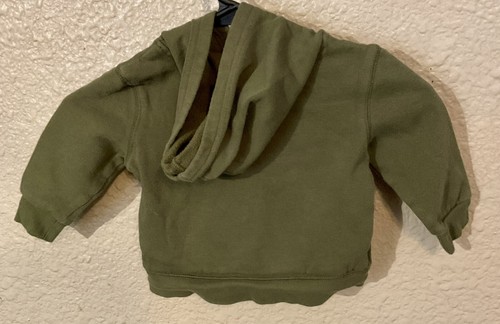 Champion Youth Hoodie Size 24m Green With Champion In Camouflage Writing - Picture 2 of 2