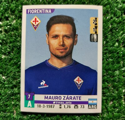 FIGURINE FOOTBALLERS PANINI 2015/16 FLORENTINA A17 ZARATE UPDATE 2016  