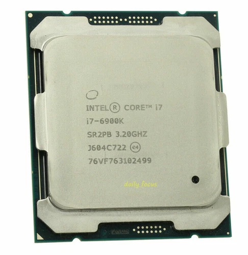 Intel Core i7-6900K CPU 8 Cores Processor 20M Cache Up To 3.70 GHz 16 Threads.