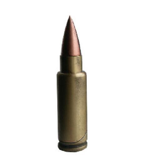 L11 BUTANE MACHINE GUN BULLET LIGHTER 18" PENDANT NECKLACE BRASS REFILLABLE