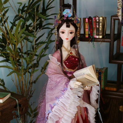 1/3 BJD Doll 24'' Girl Puppe Face Makeup Eyes Wigs Shoes Clothes Full Set Gift
