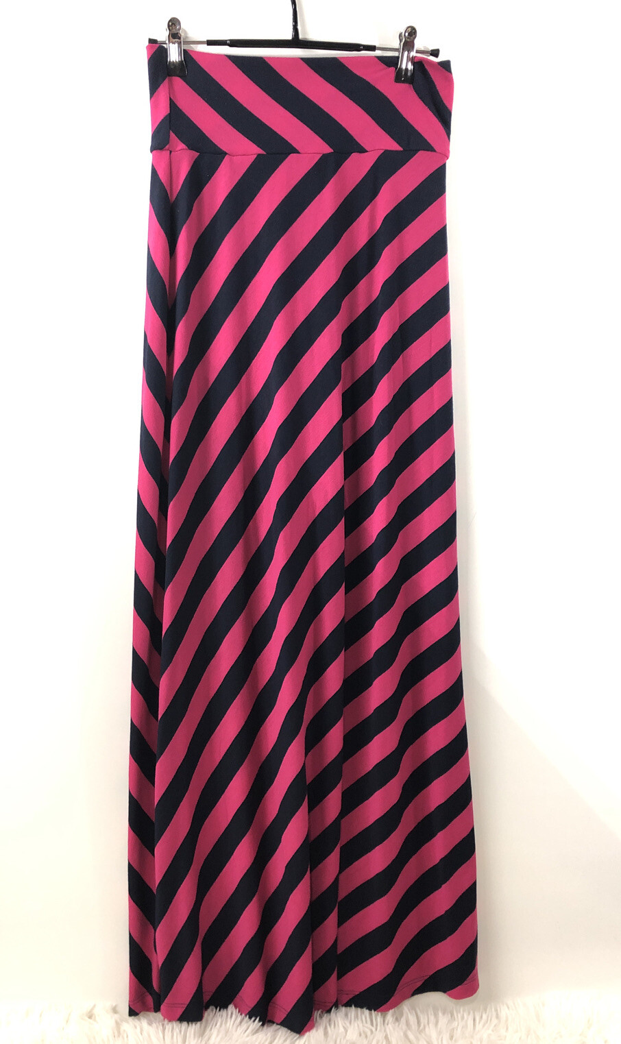 $42 Striped Sleeveless Dress Or Skirt Small New With Tags NWT Pink Navy Blue S