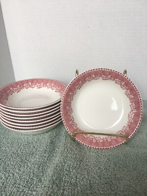 4 Wedgwood  RYDAL  Red Fruit Bowls 5 
