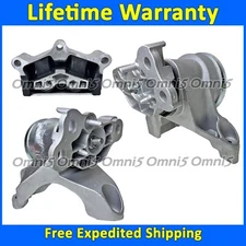 K4013 Motor & Transmission Mount Set 3pc For 2020-23 Ford Explorer 2.3L RWD AUTO