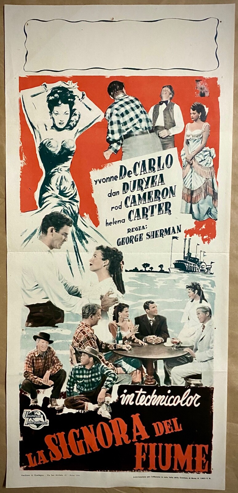 Locandina di LA SIGNORA DEL FIUME (1949)