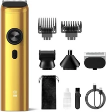 SEJOY Men's Rechargeable Beard Trimmer Set All in 1 Grooming Kit Powerful 3.7v