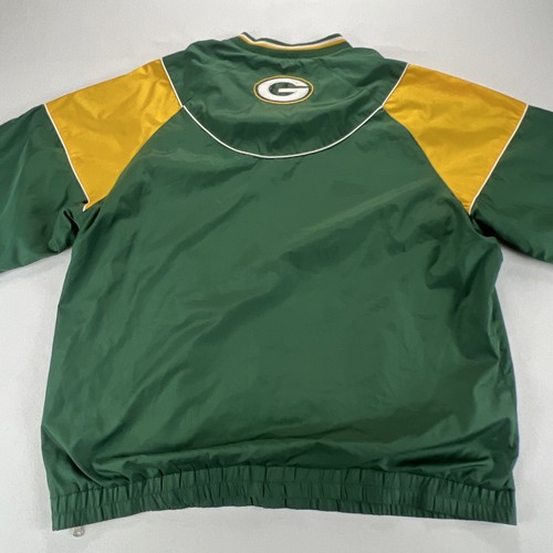 Vintage 90’s Green Bay Packers NFL Pullover Jacket Size Large Sewn Patches Logos - Picture 12 of 17