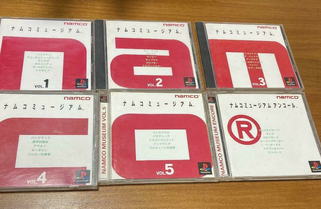 Namco Museum Vol. 1 2 3 4 5 Encore set of 6 PS1 PlayStation Namco Museum Vol. 1 2 3 4 5 Encore set of 6 PS1 PlayStation
