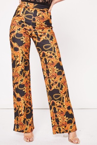 Wide Legs Flare Trousers Pants UK 