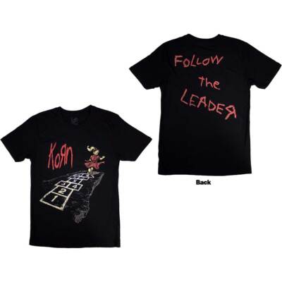 Korn Follow The Leader Hopscotch T-Shirt Black New