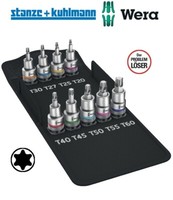"Wera 05004202001 SteckschlüSselsatz 8767 C Tx Hf 1 9-Teilig 1/2\" Torx In Box"