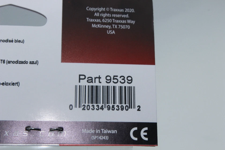 Traxxas 9539 Dämpferbrücke vorn 6061-T6 Alu blau eloxiert  SLEDGE   NEU  in OVP  - Bild 2 von 4