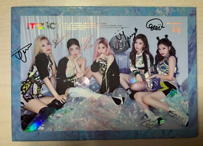 ITZY [IT'Z ICY] All Member Autographed Signed Album | eBay