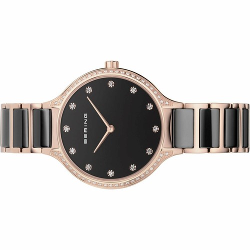 Bering Ladies Watch Wristwatch Slim Ceramic - 30434-746 Stainless Steel - Picture 2 of 2