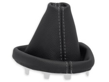 SCHALTMANSCHETTE FUR OPEL MOVANO B 2010-2019 SCHALTSACK NATURLEDER NAHT GRAU