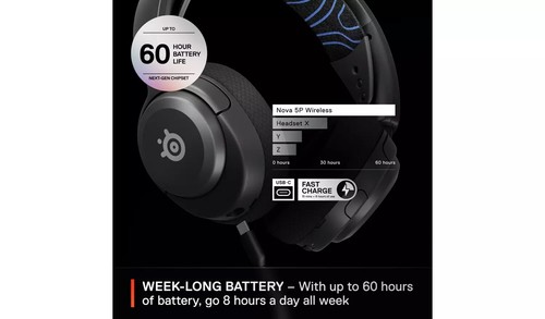 SteelSeries Arctis Nova 5P PS5, Switch, PC Gaming Headset - Bild 8 von 11