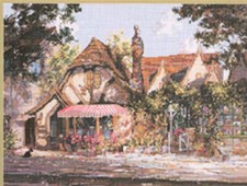 Tuck Box Tea Room by Marty Bell -Counted Cross Stitch Chart by Pegasus Originals