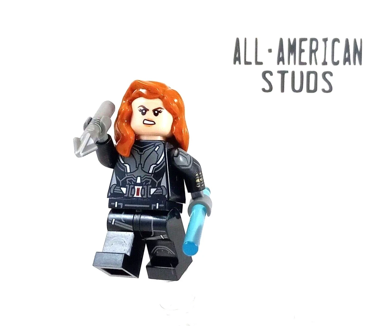 LEGO Marvel Avengers Black Widow Minifigure 2020 set 76166 76153 Printed Arms