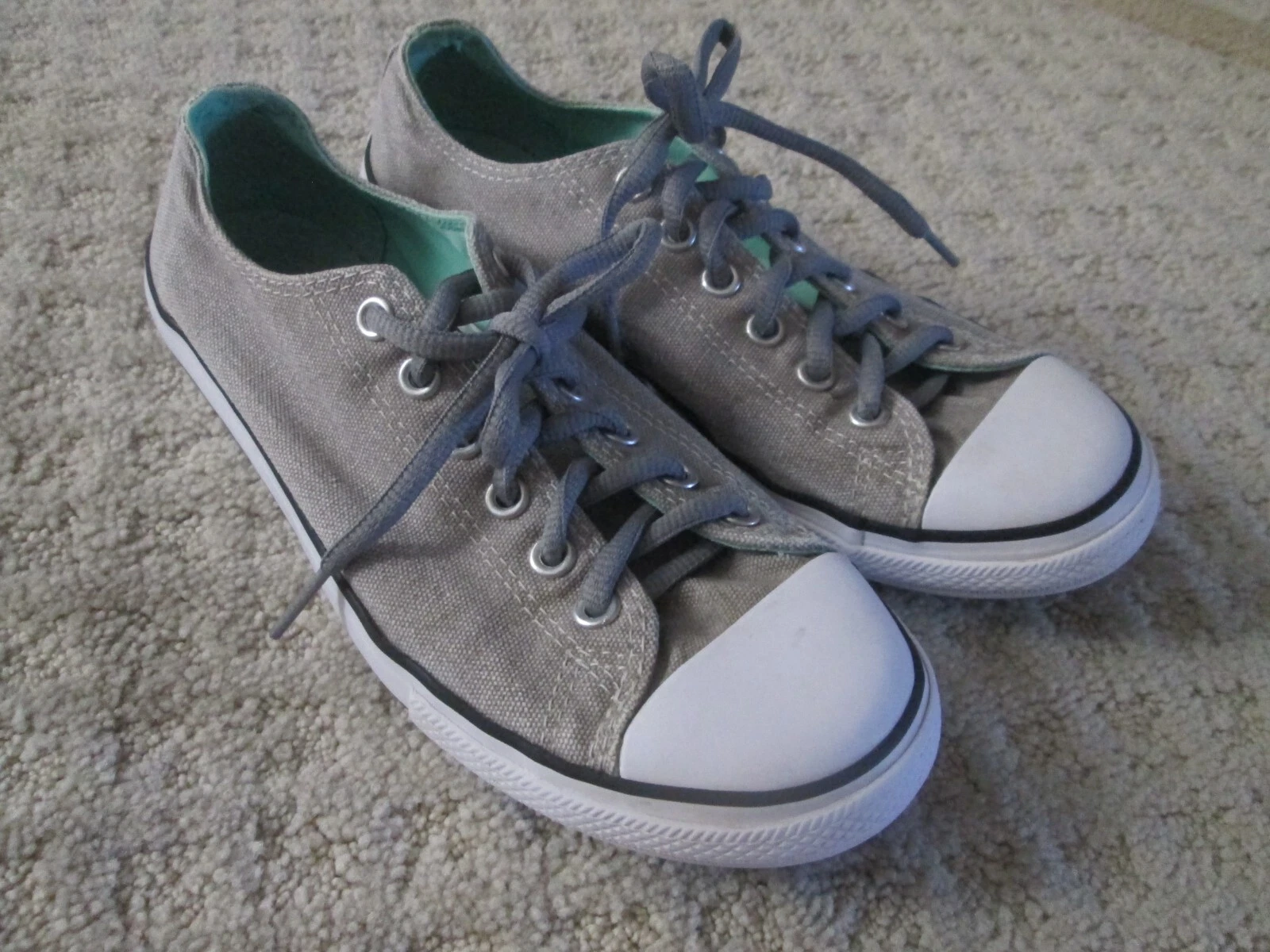 Scarpe basse Converse All Star Junior taglia 5 grigie 642880F