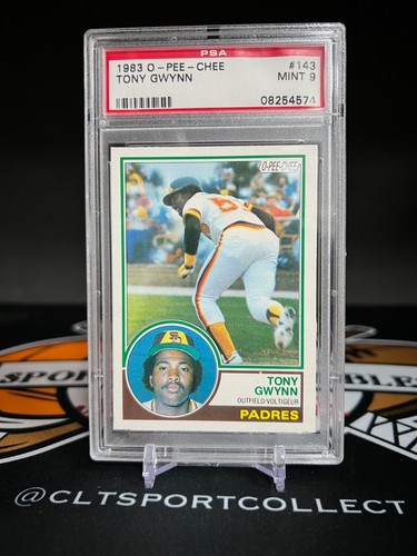 1983 O-Pee-Chee OPC Tony Gwynn #143 RC Rookie HOF PSA 9