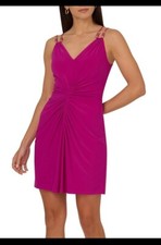 ADRIANNA PAPELL DRESS/NEW WITH TAG/SIZE 16/RETAIL$159/LINED/MAGENTA