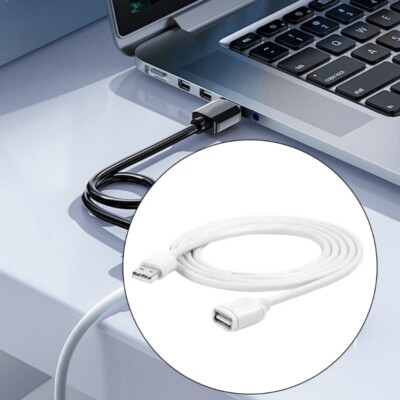 USB 2.0 Extension Cable Male to Female for Data Transfer Device Connection