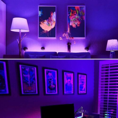 Onforu 15W LED Black Light Bulbs, A19 E26 Blacklight Bulb 120W Equivalent, - Picture 3 of 9