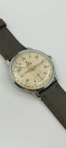 VINTAGE VENUS CALENDAR MANUAL WIND CAL FHF 70 SWISS WATCH FROM Ca 1950