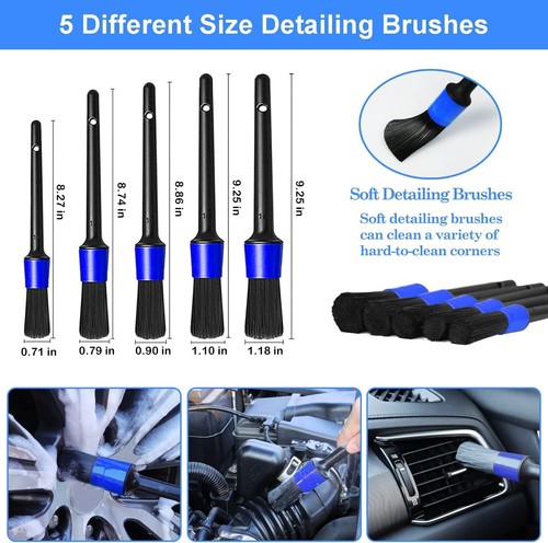 Complete Car Care: The 26 Pcs Ultimate Car Detailing Brush Set Drill Not Include - Picture 3 of 6