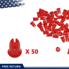 New 50 Pieces Molding Clips Red for Mercedes-Benz R107 W108 W109 W111 W124