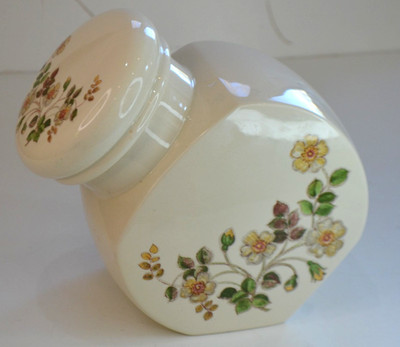 Vintage - M&S Autumn Leaves Keks-/Keksdose mit Deckel - kleiner Chip innen Deckel