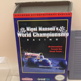 Nigel Mansell&rsquo;s World Championship Racing (Nintendo NES 1993) Complete CIB RARE!