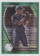 2021 Panini Prizm Draft Picks Green Pulsar Prizm Calvin Ziegler #PDP46 8d2