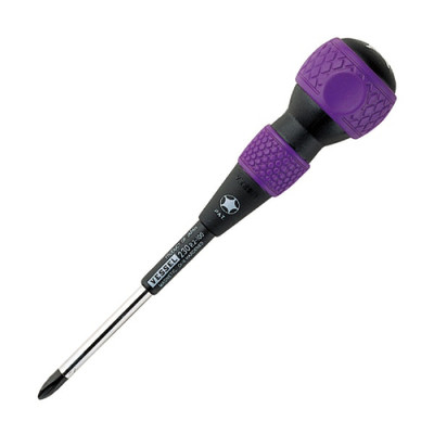 VESSEL Ball Grip Tang-Thru Screwdriver +2x100 (4'') No.230 230P2100