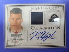 🏀 KRIS HUMPHRIES 2004-05 Fleer Throwbacks Hardwood Jersey/Auto On Card /199